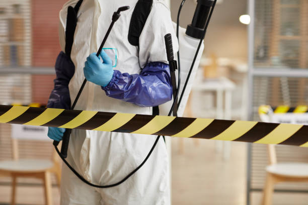 Professional Blood Cleanup technician working in Hatley, WI